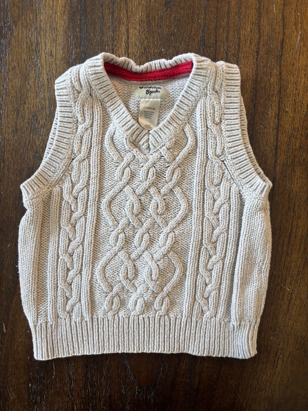Oshkosh B'Gosh Cream Knit Sweater Vest